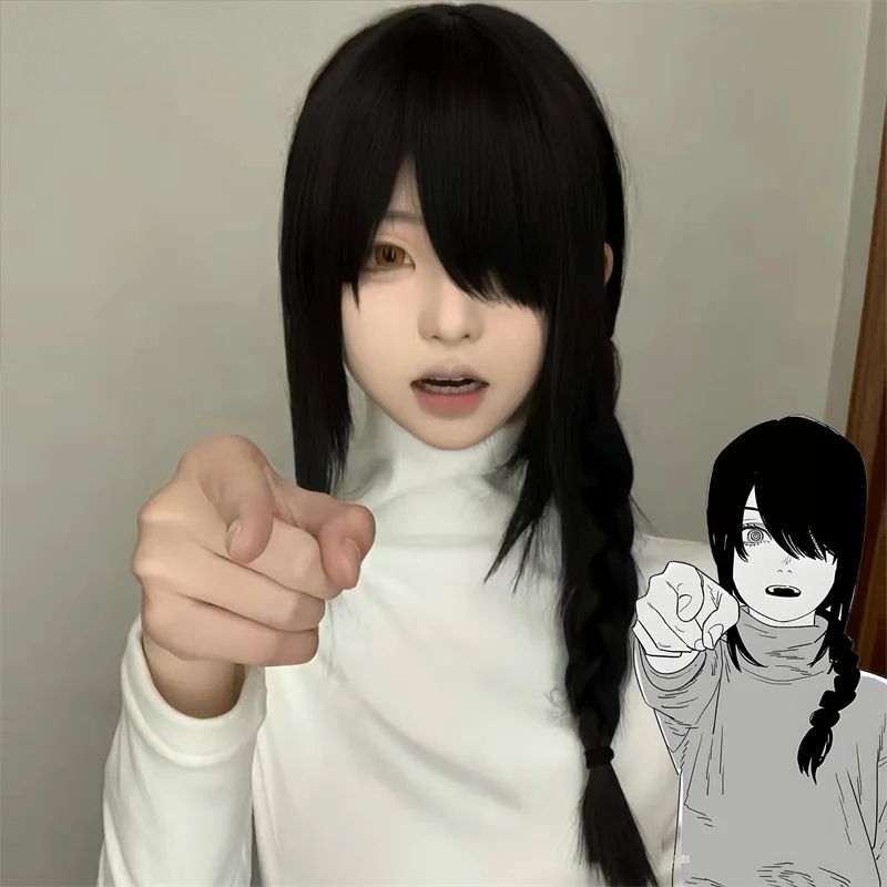 Anime Cosplay Long Black Hair - Anime Chainsaw Man Nayuta Adult Cosplay