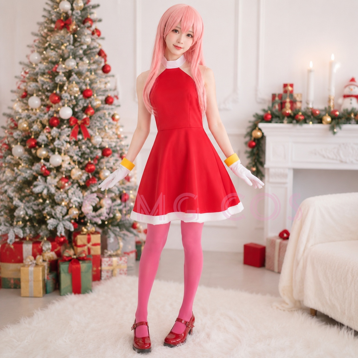 Anime Cosplay Dress - Amy Rose Cosplay Costume Adult Carnival