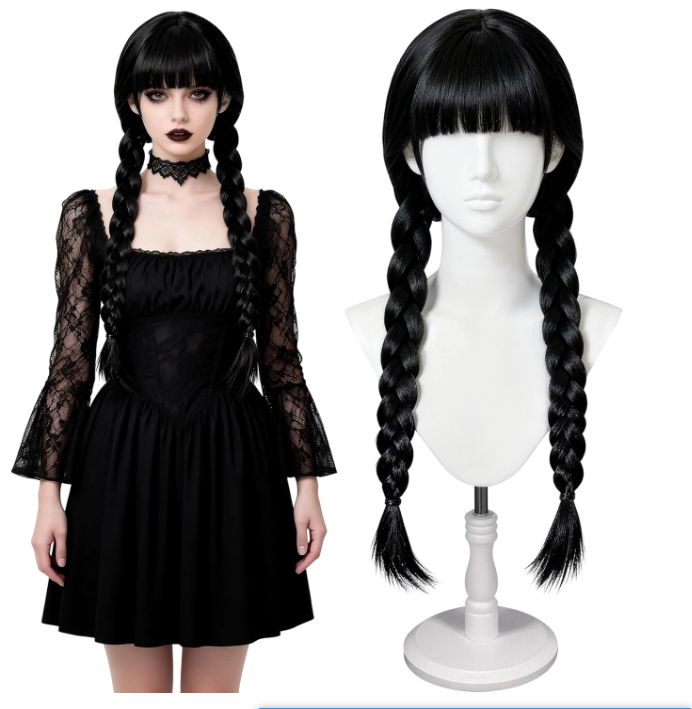 Anime Cosplay Long Black Hair - Long Gothic Cosplay Wigs Women Long