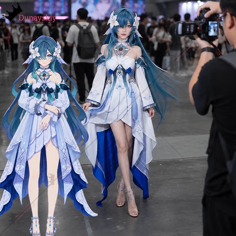 Cosplay Anime Shoes - Vodyanitsa Cosplay Costume Game Genshin Impact