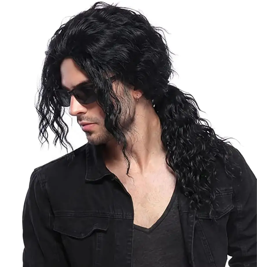 Anime Cosplay Long Black Hair - Anime Michael Jackson Cosplay Michael Cosplay