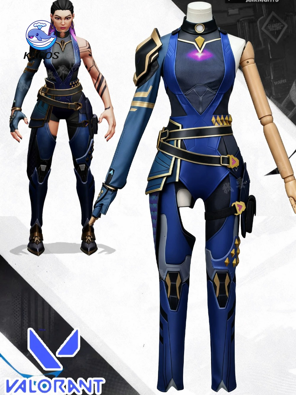 KKCos VALORANT Reyna Cosplay C - đánh giá và giá Quality Anime Cosplay