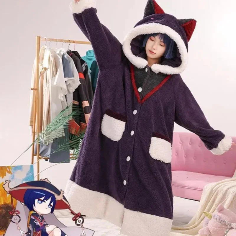 Genshin Impact Cosplay Pajama  - đánh giá và giá Anime Cosplay Thick