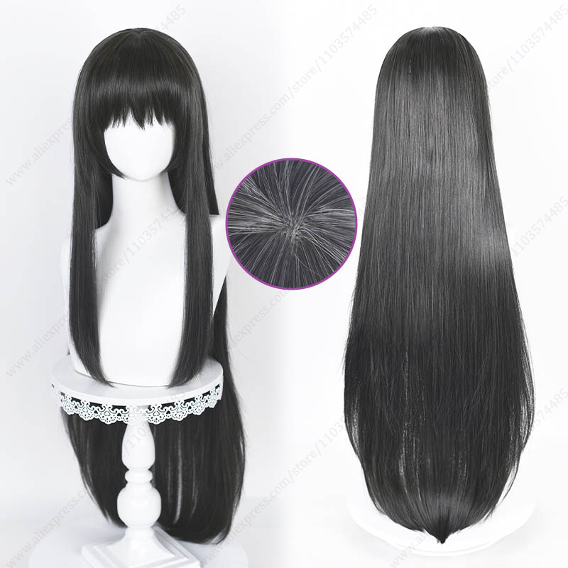 Akemi Homura 90cm Long Straigh - đánh giá và giá Anime Cosplay Long Black Hair