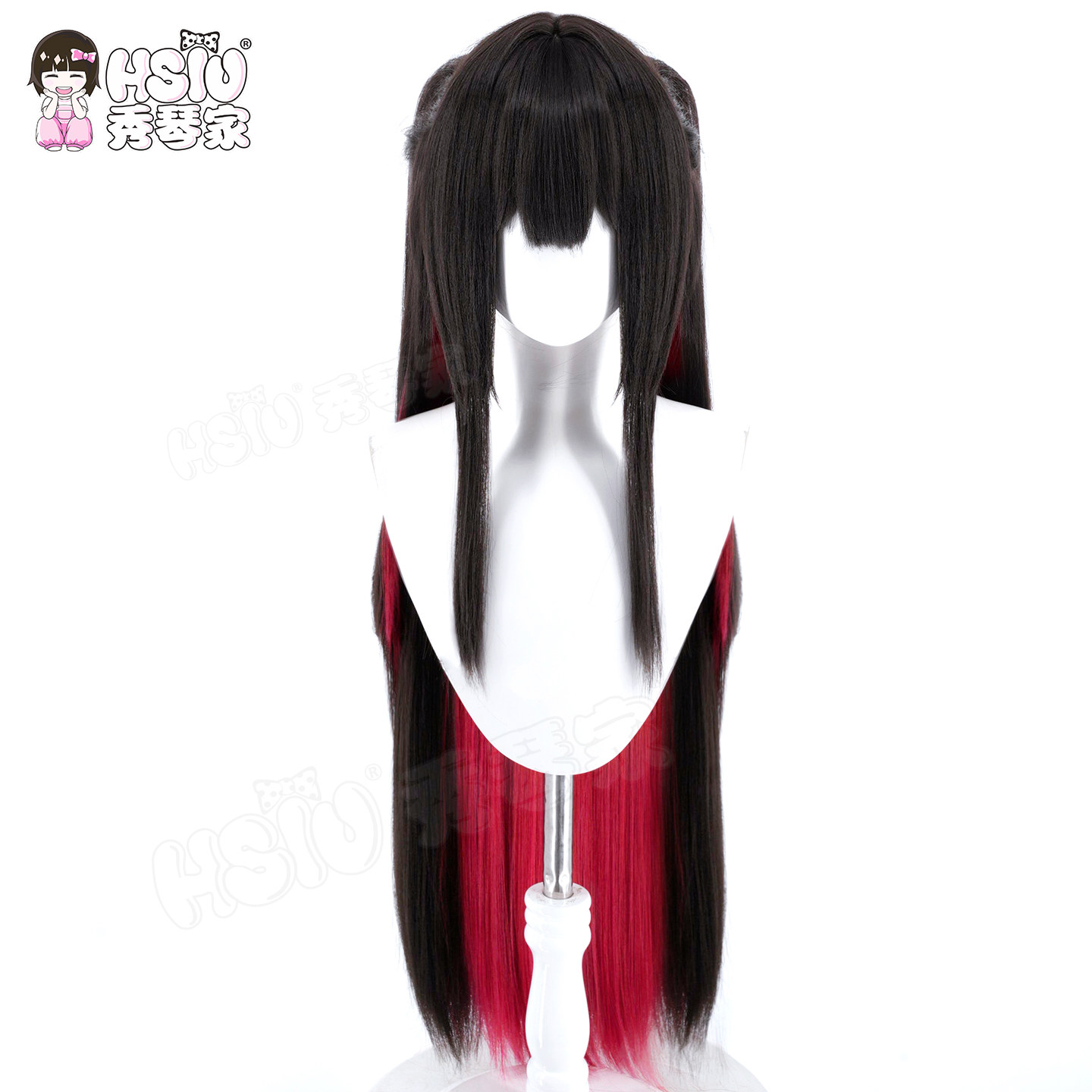 HSIU Game Azur Lane Hatsuzuki  - đánh giá và giá Anime Cosplay Long Black Hair