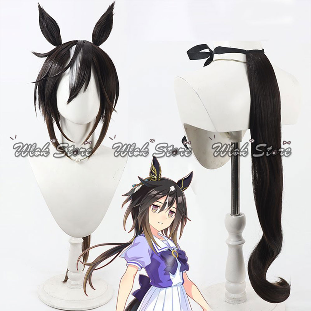 Umamusume Pretty Derby Stay Go - đánh giá và giá Anime Cosplay Long Black Hair
