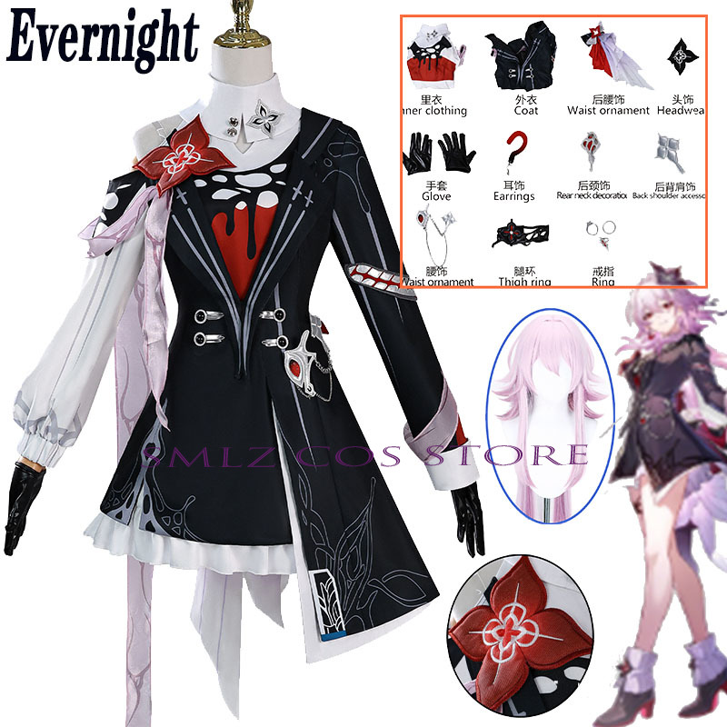 Newly Evernight Cosplay Honkai - đánh giá và giá Cosplay Anime Women