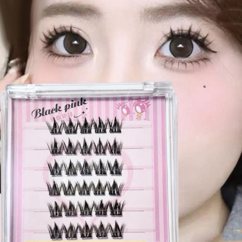 6 Rows Diy Segmented False Eye - đánh giá và giá Anime Cosplay Thick