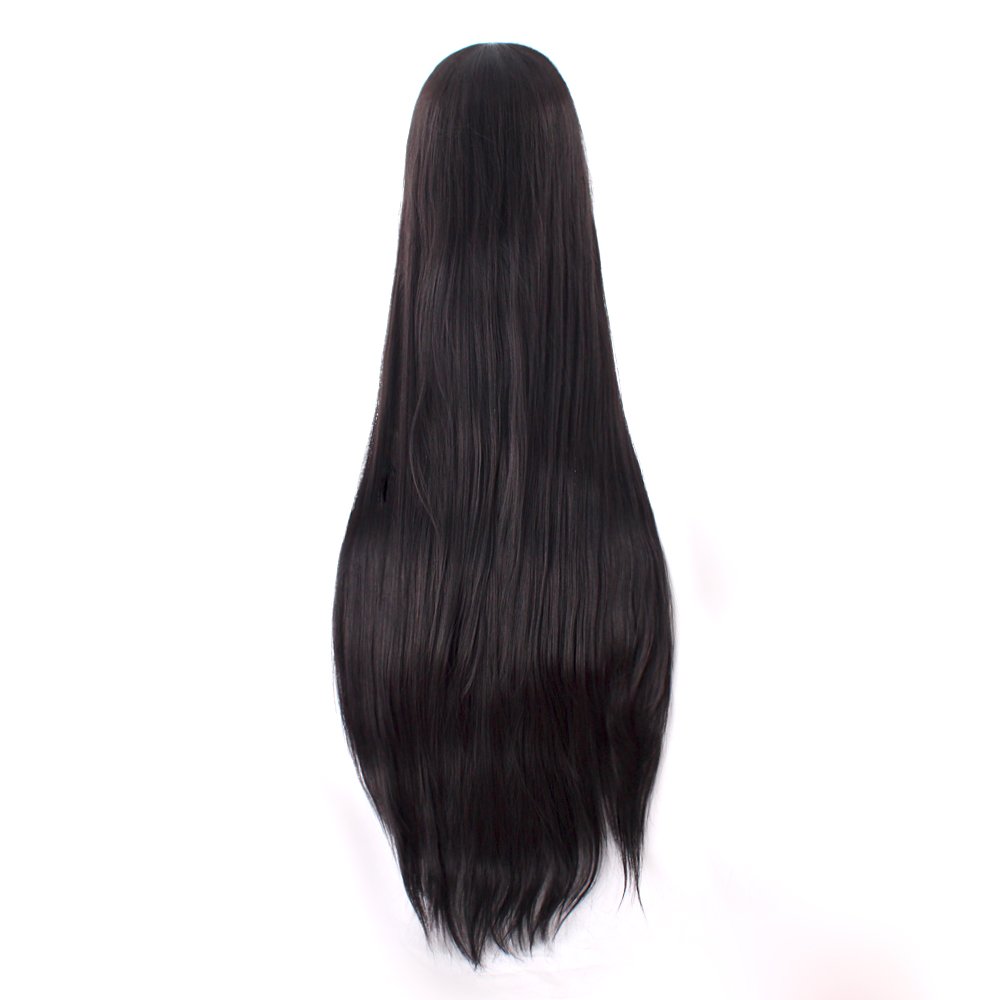 40 Inch 100 cm Long Straight C - đánh giá và giá Anime Cosplay Long Black Hair