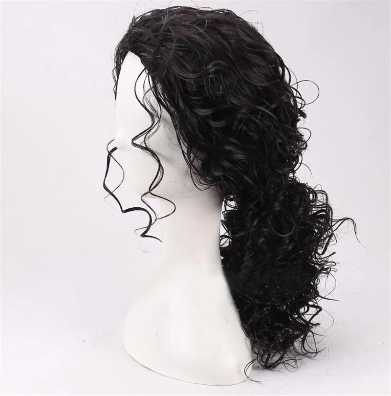 2026 Michael Jackson Cosplay B - đánh giá và giá Anime Cosplay Long Black Hair