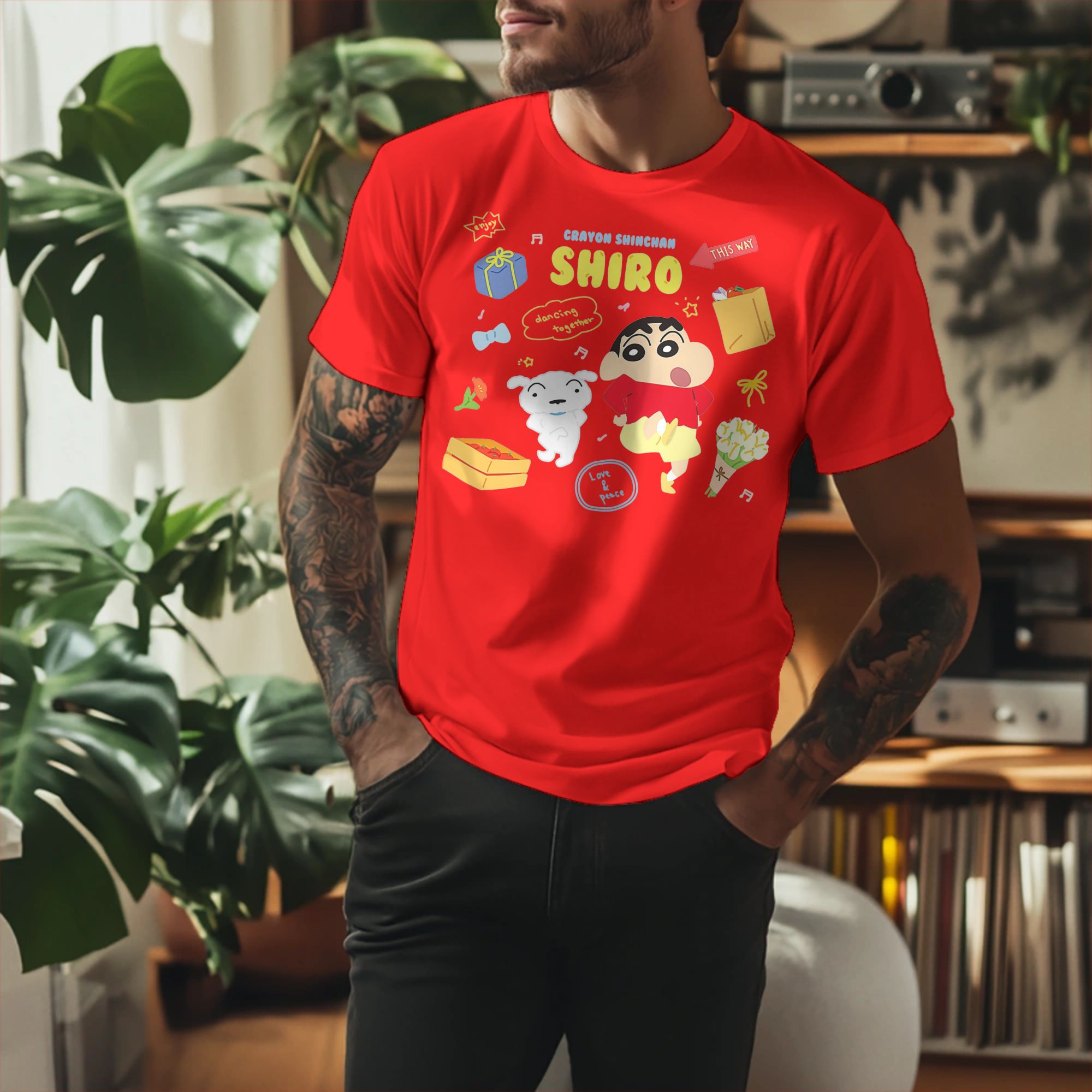 Crayon Shin-chan  T-Shirt Men  - đánh giá và giá Anime Cosplay Ideas Male