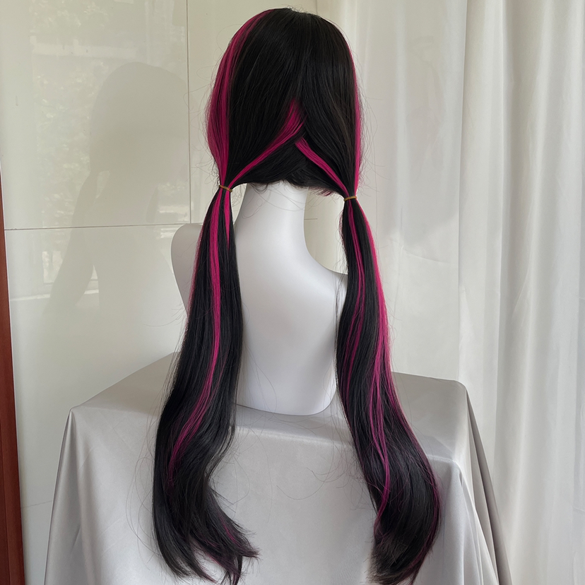 High Quality Movie Draculaura  - đánh giá và giá Anime Cosplay Long Black Hair